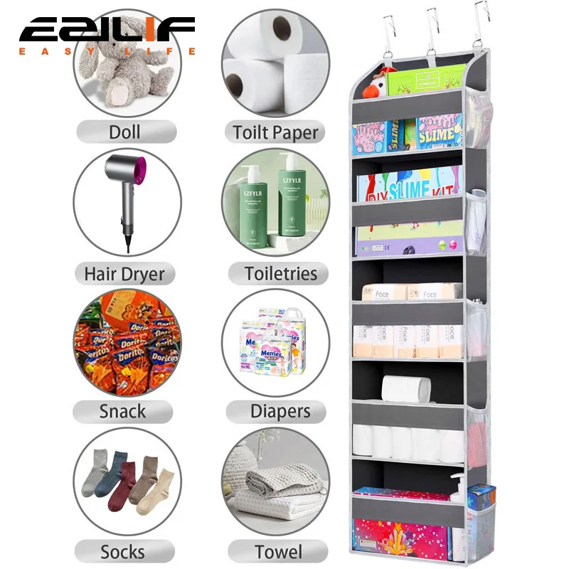 

Storage Bag For Dormitory Behind The Door Shoe Bag Household Underwear Storage Bag Wall Mounted Multifunctional Storage Mesh Bag