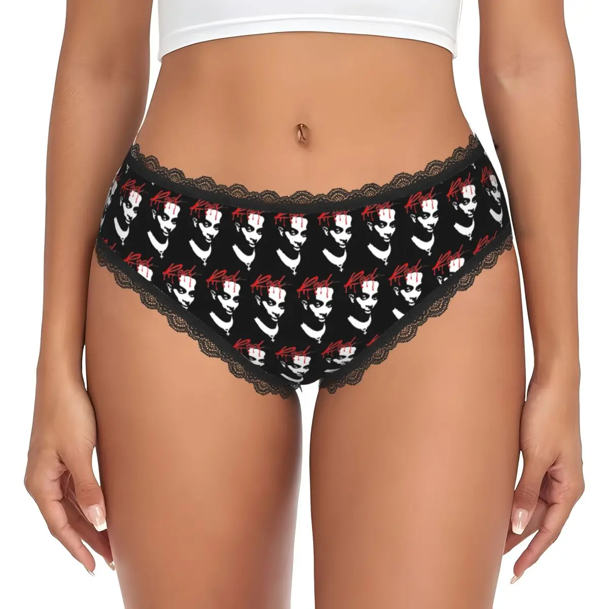Custom Playboi Carti Whole Lotta Red Album Cover Panties Briefs Women's Comfort Briefs Underwear Breathable Female Underpants