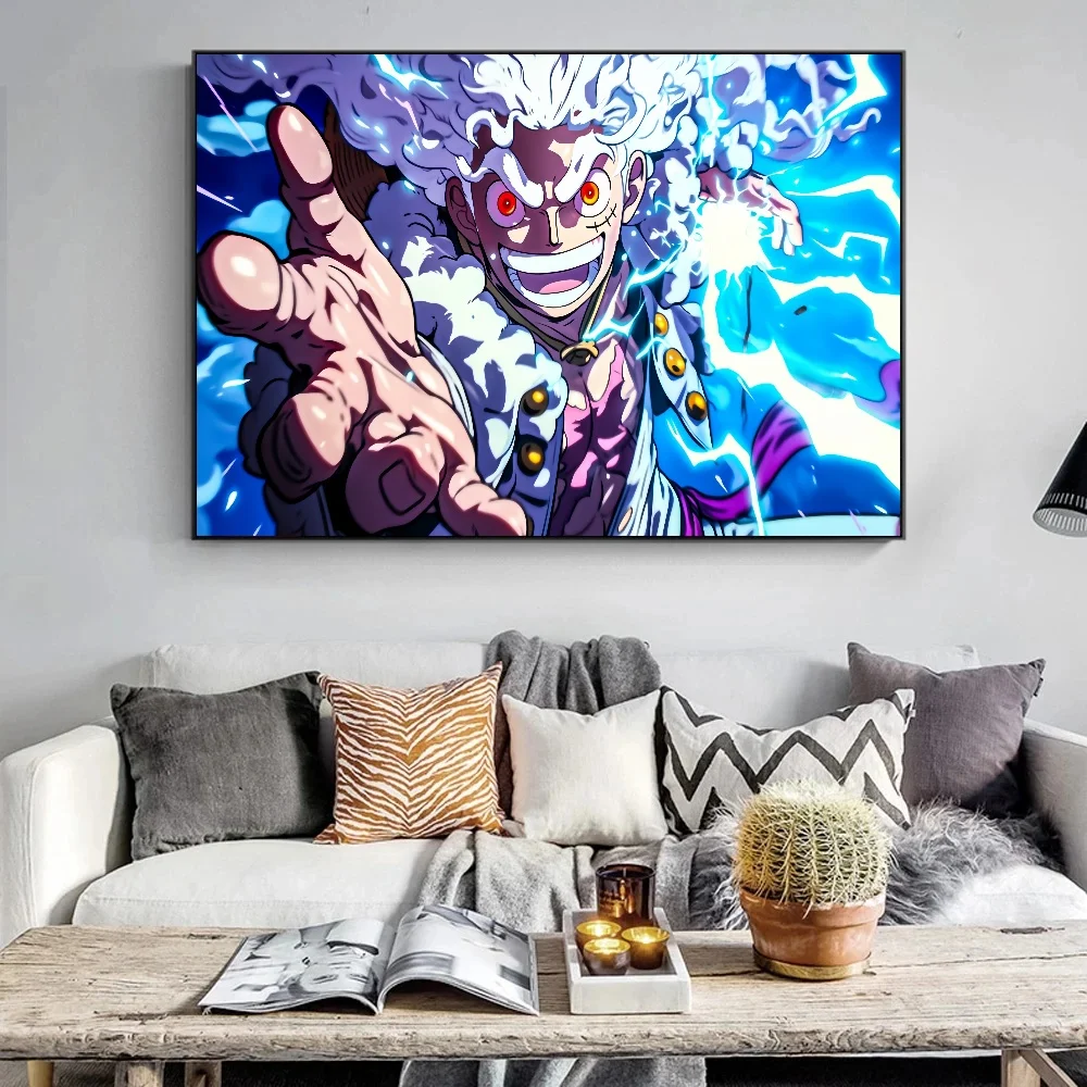 Bandai Anime One Piece Luffy Sanji Nami Poster HD Printed Canvas Painting Suitable for Bar Home Wall Corridor Picture Decoration