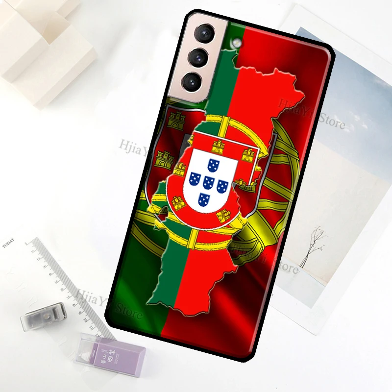 Portugal Flag Case For Samsung Galaxy S23 Ultra Note 20 10 S9 S10 Plus S20 S21 FE S22 Ultra Phone Cover