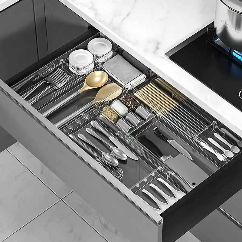 organizador-de-gavetas-de-cozinha-simples-para-talheres-e-utensilios-caixa-de-plastico-com-divisorias-para-mesa-e-casa-combinacao-livre