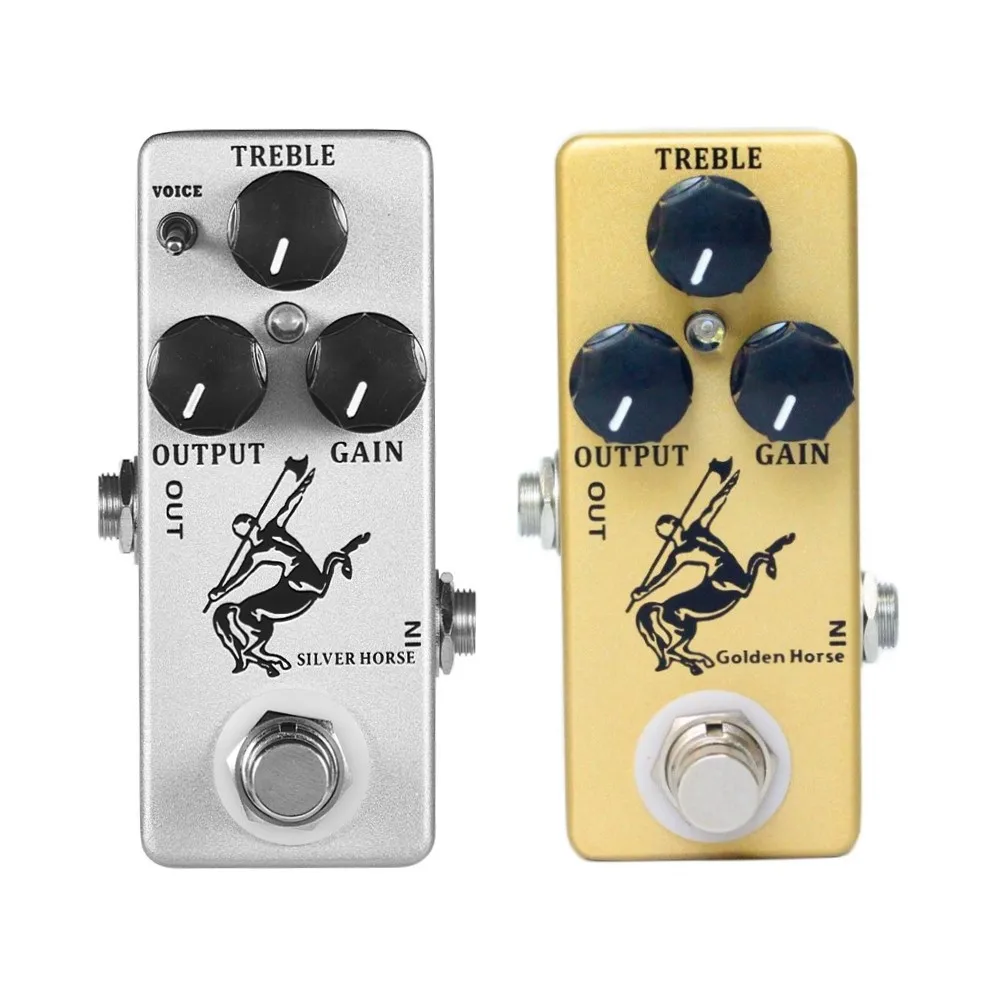 

MOSKY SILVER HORSE Effect Pedal Overdrive/Boost Horse Electric Guitars Volume Reverb Bass Klon Centaur Effect Pedal Stage Audio