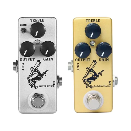 MOSKY SILVER HORSE Pedal de efecto Overdrive/Boost Horse guitarras eléctricas volumen reverberación bajo Klon Centaur efecto Pedal Audio de escenario