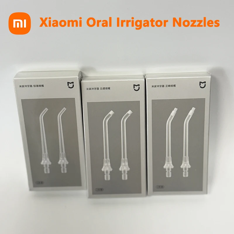 Oryginalne wymienne dysze do irygatorów Xiaomi Mijia, pasujące do wszystkich modeli Xiaomi Mijia Oral Irrigator F400, F300 i innych irygatorów Mijia.