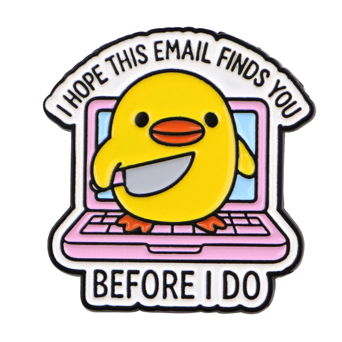 مضحك بطة يقتبس المينا دبابيس قبل أفعل دبابيس شارة التلبيب دبابيس لحقيبة الظهر الملابس الديكور هدايا مجوهرات الأزياء #6