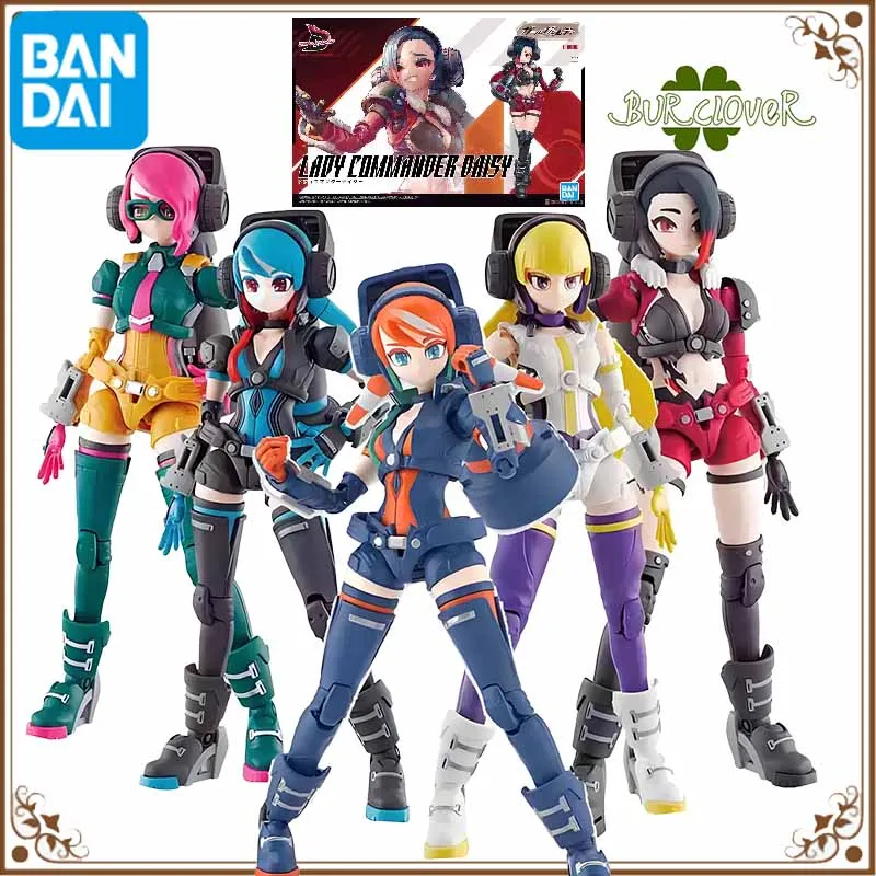 

Bandai Original GUNDAM LADY COMIMANDER CHARLOTTE BIANCN Anime Action Figure Assembly Model Toys Collectible Model Ornaments Gift