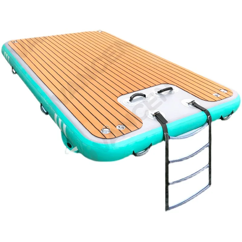 

Outdoor water leisure inflatable floating row anti-skid mat yacht docking pontoon bridge marina platform floating bed floating
