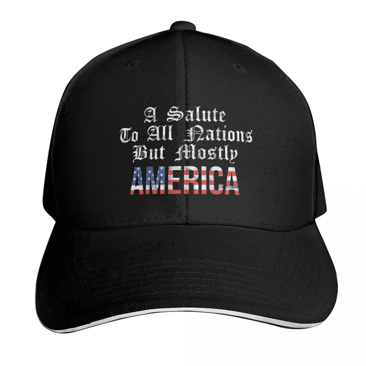 

A Salute to All Nations But Mostly AMERICA! Vintage Baseball Cap Luxury Hat Golf Hat funny hat Sunhat Women's Hats Men's