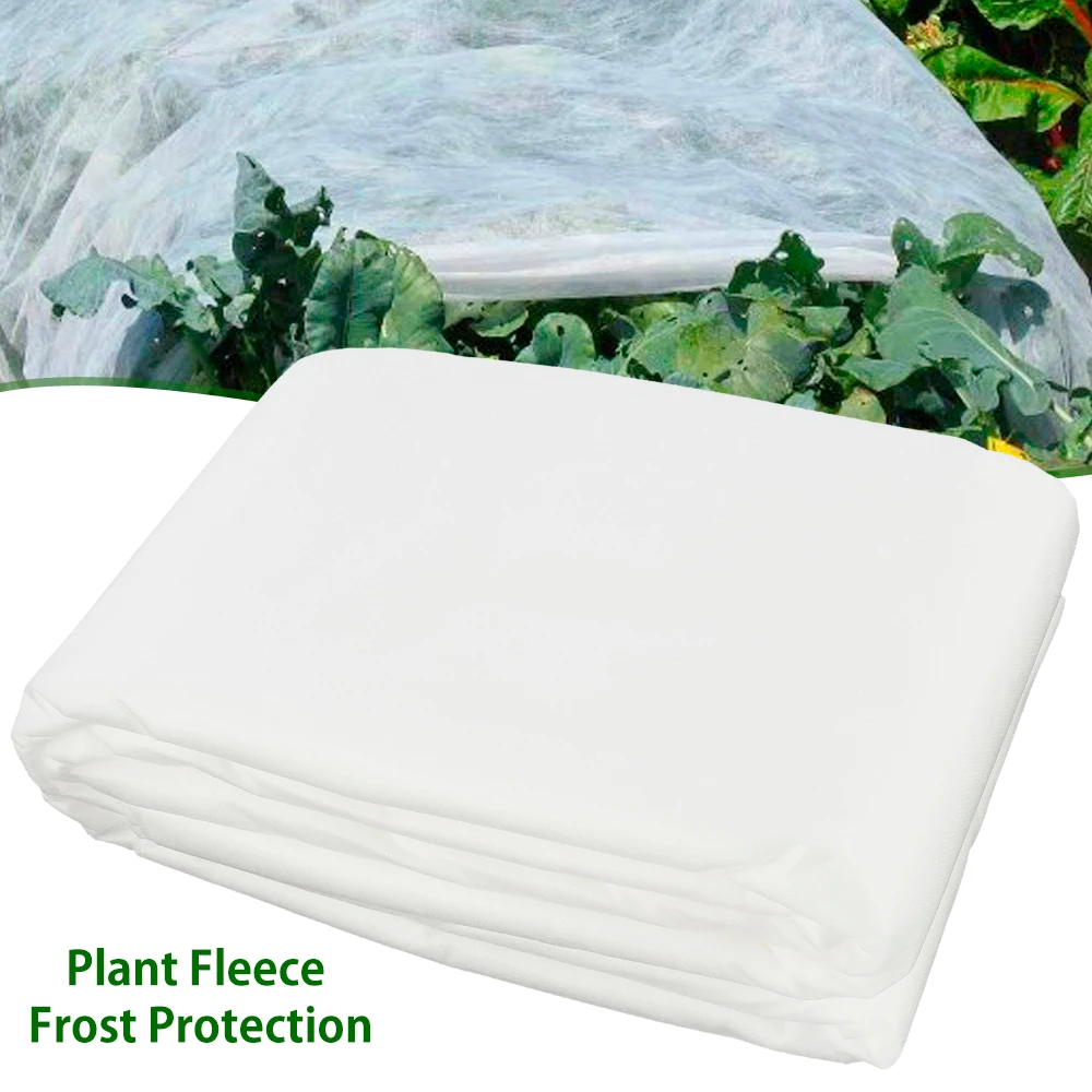 Plant Covers Winter Vegetables Protective Blanket Reusable White Non-Woven Plant Anti-freeze Cover Winter Frost Protection Tools