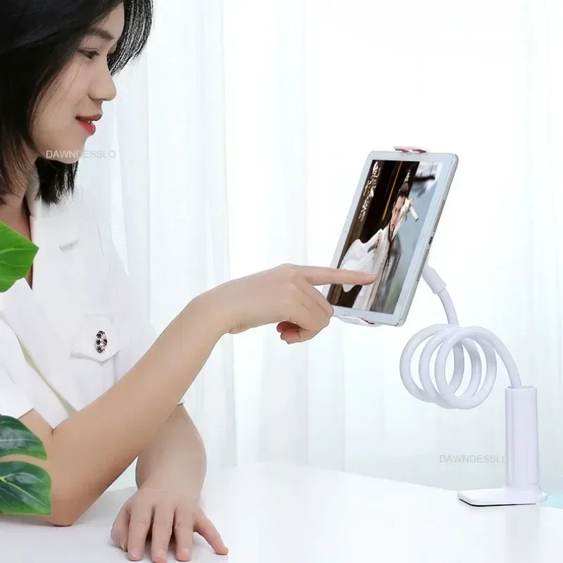 128cm Phone Holder Stand Lazy Bracket Headrest Bed 360 Flexible Long Arms Clamp Mount for IPhone Samsung and 3.5~6.7