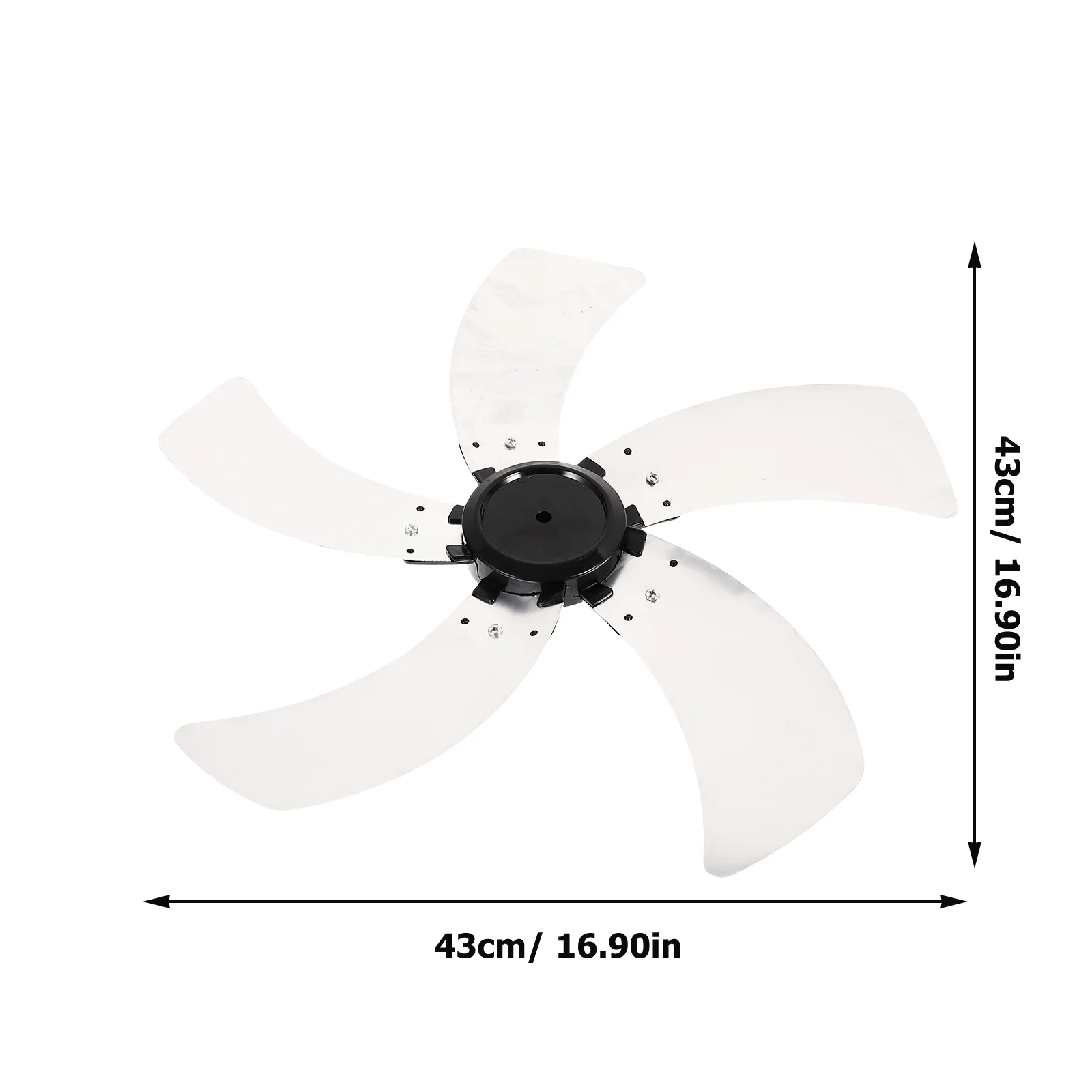 Floor Fan Blade Accessory Leaves For Table Electric Standing Aluminum Alloy Blades Metal Silver