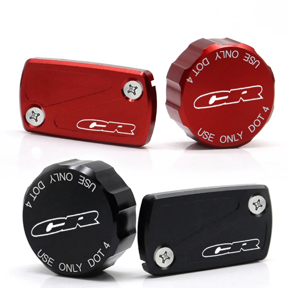 Передняя и задняя крышка тормозного бачка для HONDA CR 250R 125R 85R 80R 500R CR250R CR85R CR80R Мотоциклетный тормозной насос Крышки масляной жидкости с ЧПУ