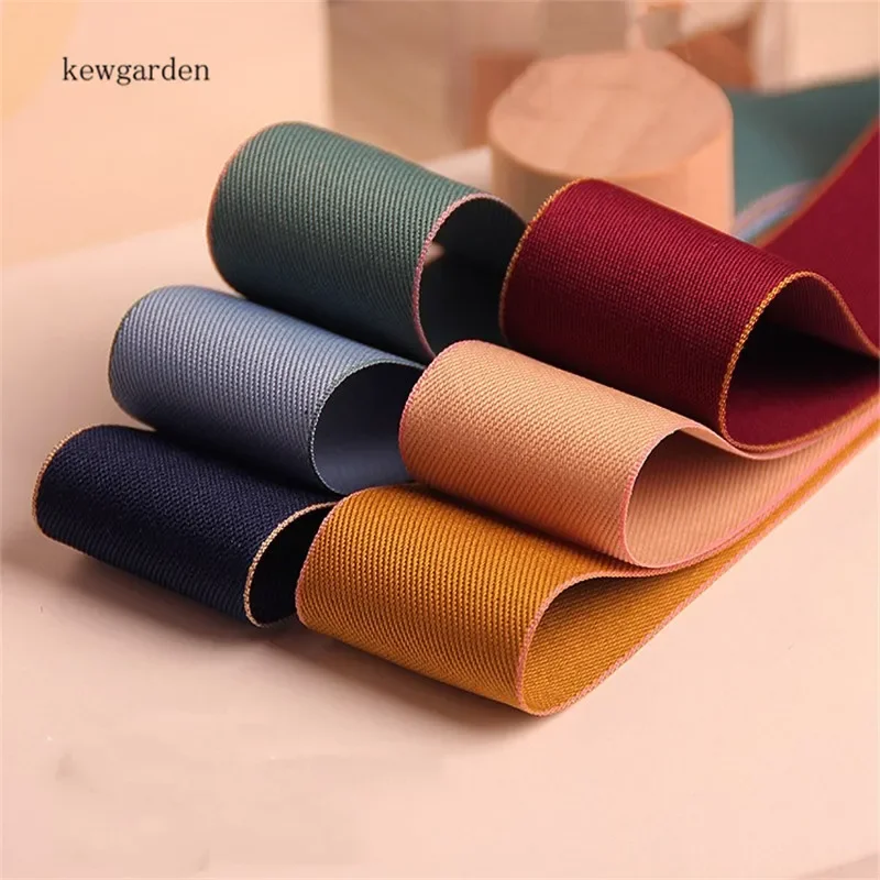 Kewgarden Twill Ribbons Handmade Tape 38mm 25mm 10mm 1" 1.5" DIY Bows Brooch Hair Accessories Gift Flower Packing 20 Yards
