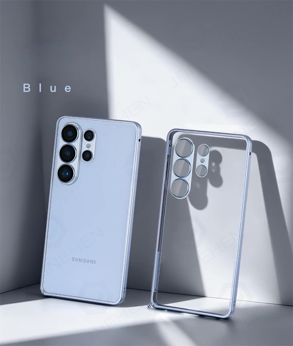 Luxuriöser Leichter Aluminium-Metallrahmen für Samsung Galaxy S25 S26 Ultra S26Ultra Legierungs-Stoßfänger Objektivschutzfolie Rückseitiges Zubehör – Detail 13