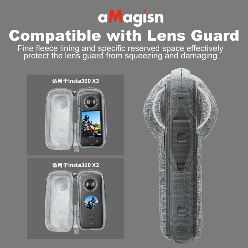 ل Insta360 X3/X2 كاميرا رياضية الجسم حقيبة التخزين المحمولة آلة واحدة حزمة صغيرة حمل صندوق واقي الملحقات