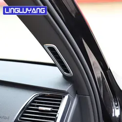 Car styling for volvo xc90 v90 S90 A-pillar air outlet decorative frame ABS car stickers parts car Accessories