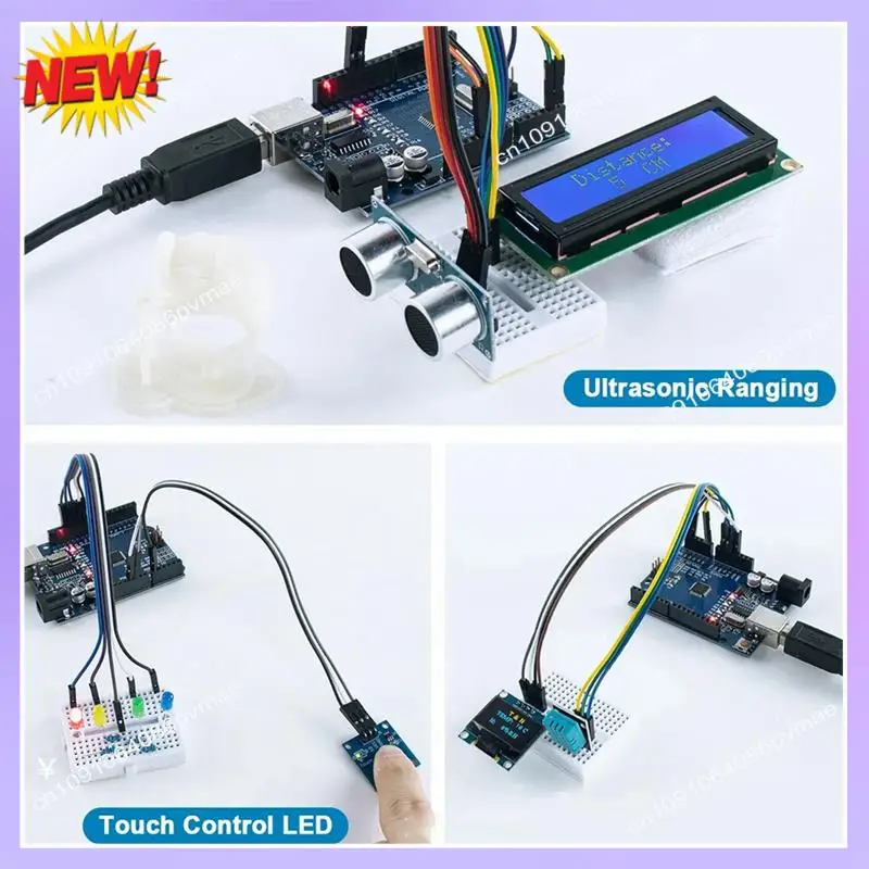 T24C Starter Kit Parts Accessories Fit For LCD1602 OLED0.96 For Arduino R3 Set Improvement Development Board