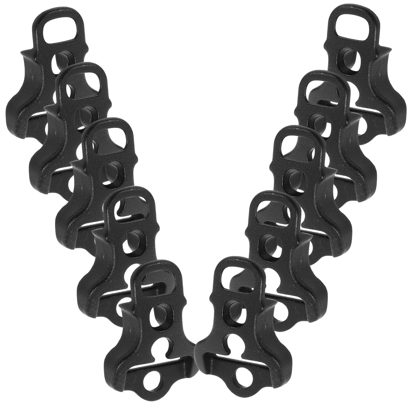 

10Pcs Wind Rope Buckle Plastic Adjustable Tent Rope Tightener Outdoor Camping Tent Fixed Clips Tarp Buckles Plastic Buckle Clips