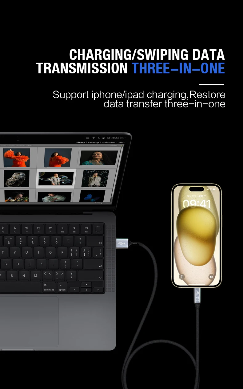 OSS W235 Automatic Recovery Mode Flash Cable for IPhone 15 Series Online Update Data Transfer Charging Flash Phone Repair Tool