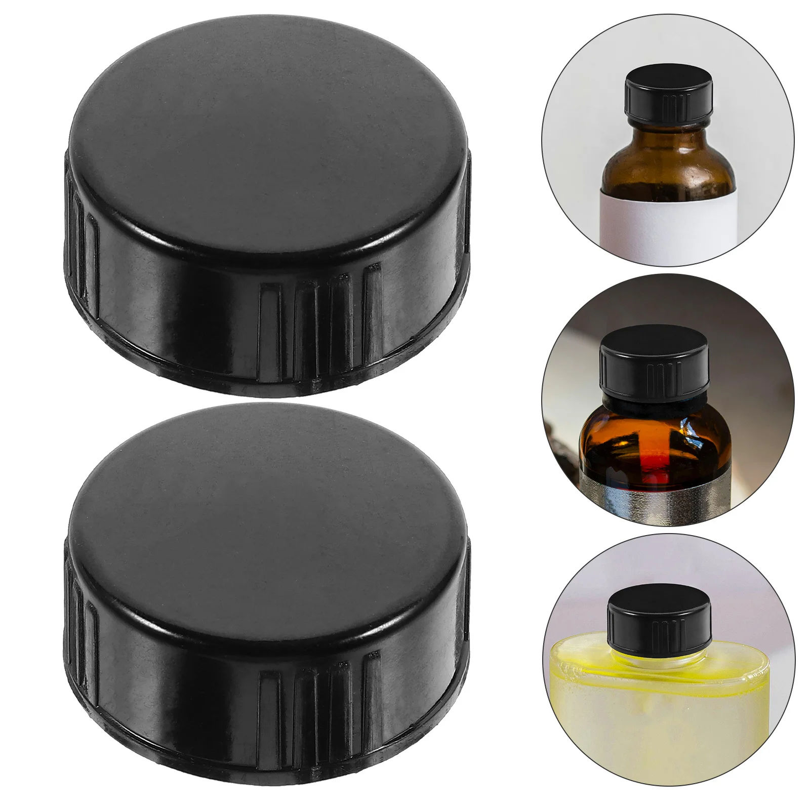

4Pcs Round Screw Cap Plastic Bottle Caps with Airtight Seal for Jugs and Bottles Wine Making Accessories Poly Lid
