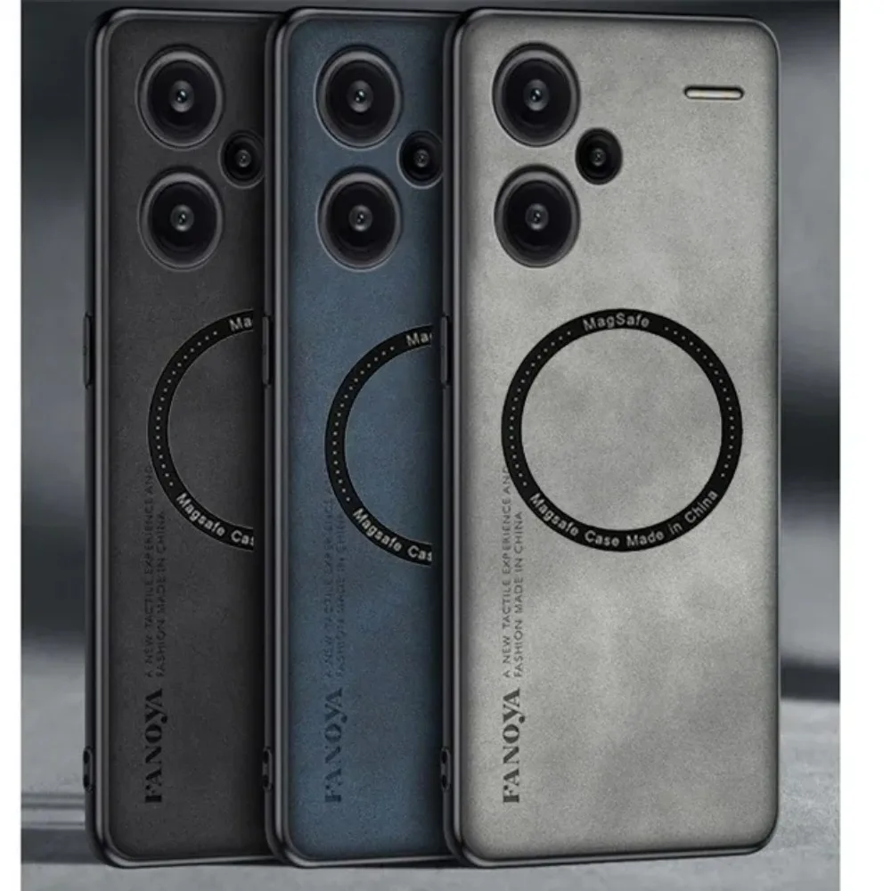 

Кожаный чехол для телефона Xiaomi 15 14T 13T 12T Pro Lite Redmi Note 14 13 12 Pro Plus 4/5G с магнитной защитой Sotf Cover