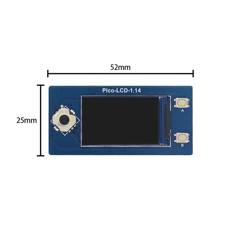 Imagem -04 - Ips Lcd Display Screen Module Chapé para Rpi Raspberry pi Pico Boardspi Interface 114 Polegadas 240x135