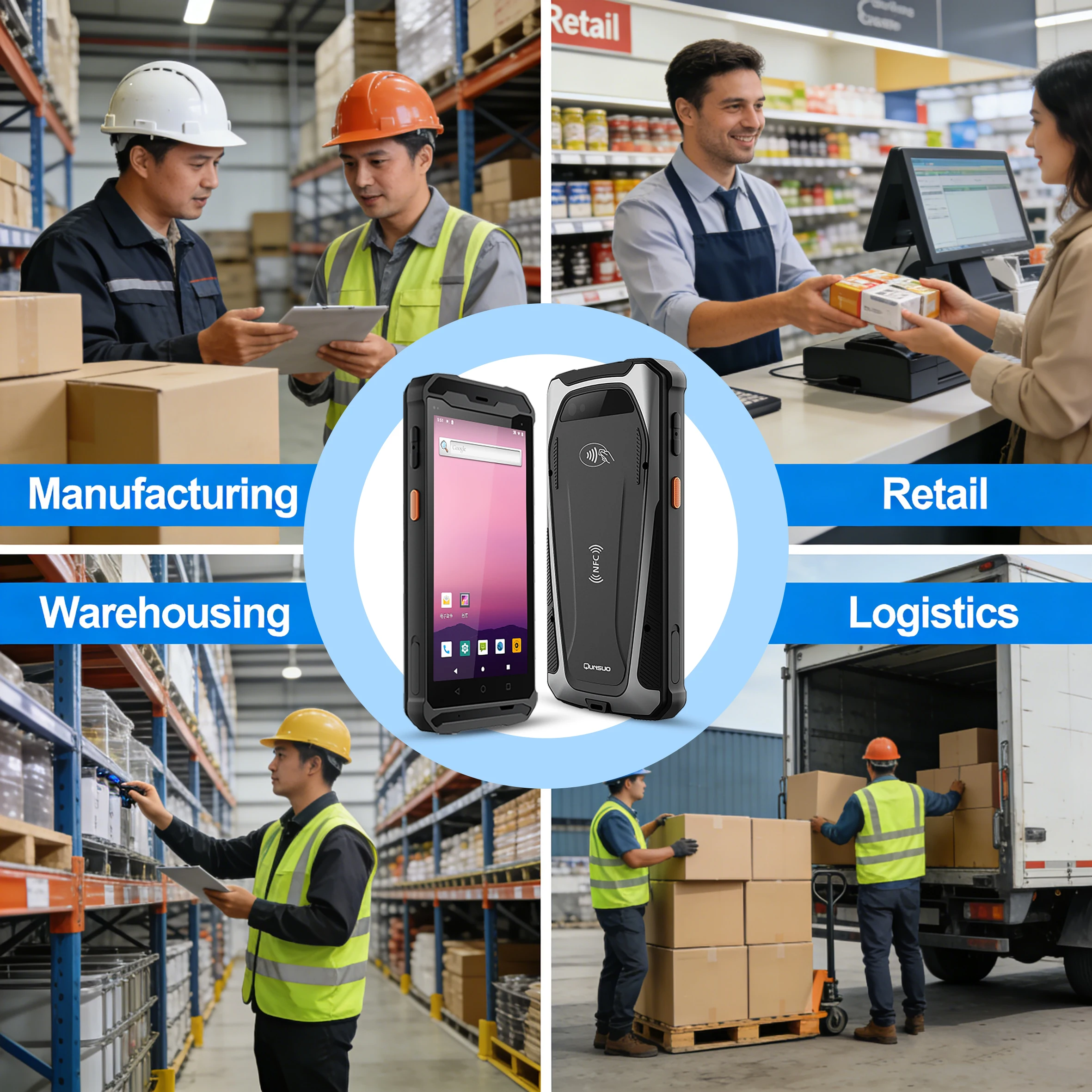 Industrial Laser Etching - MSIP67 5.5 Inch Android 14 Rugged