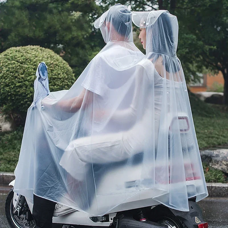 Raincoat Waterproof Motorcyclist Goods for Fishing Poncho On Cloud Bicycles Raincoats Hooded Single Double Person Pvc Raincoats