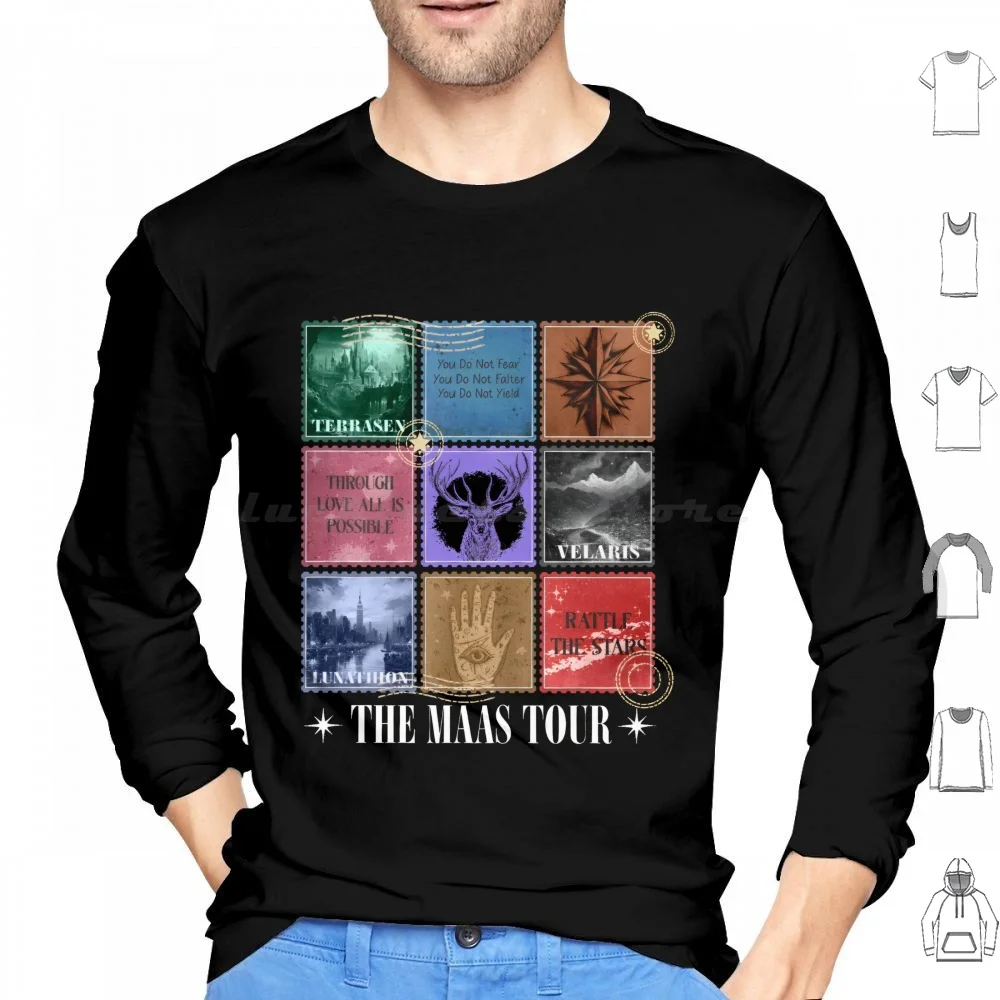 Sarah J. Maas Eras Tour Shirt-The Maas Tour Tee , Acotar Hoodie cotton Long Sleeve The Maas Tour Throne Of Glass Acotar The