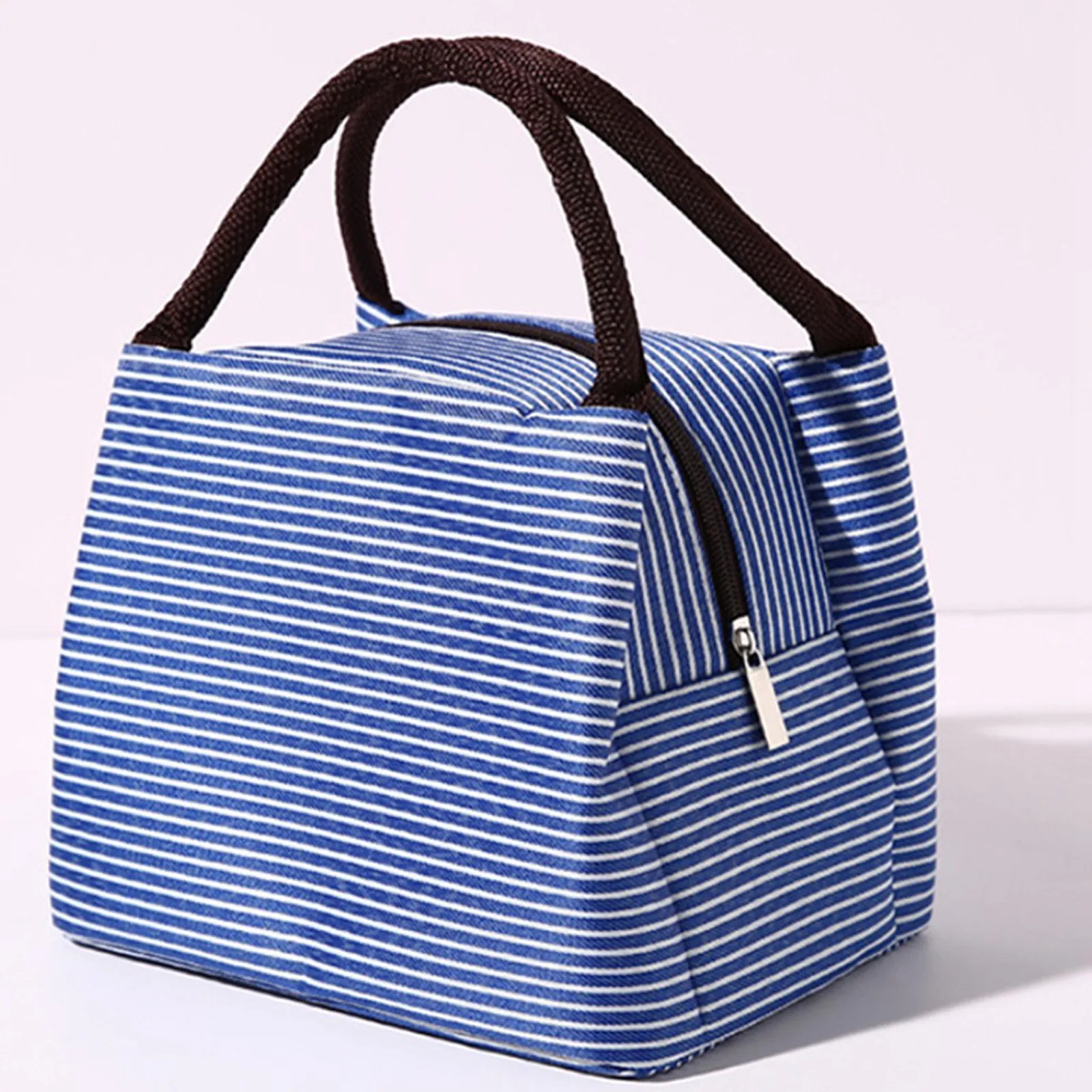 1 قطعة حقيبة الغداء مقبض العزل حقيبة للحفاظ على البرودة للأطفال علب الاغذية نزهة السفر المحمولة تخزين المواد الغذائية الإفطار حقيبة الغذاء الحرارية #3