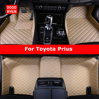 DOODRYER Custom Car Floor Mats For Toyota Prius 2th 3th W2 W3 2003-2015 Auto Carpets Foot Coche Accessorie