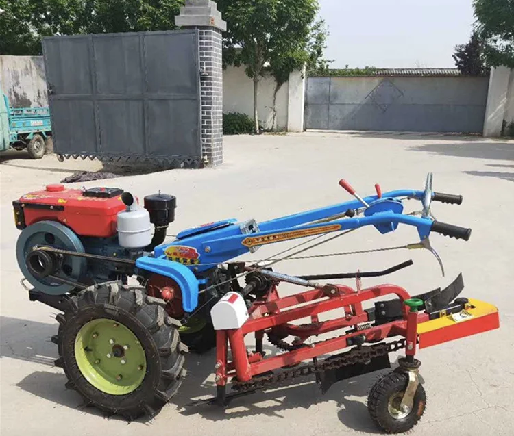 Trailer Cultivator Agricultural Machinery 12HP Walking Tractor Rotary Cultivator With Ce Certified Equipped Tiller Farm Tool