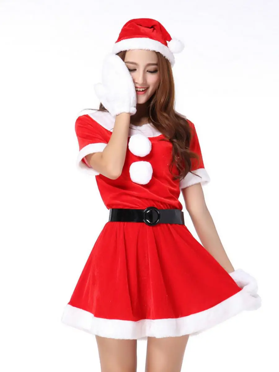 مجموعة كاملة من أزياء الهالوين S Claus ملابس عرقية أداء المسرح ملابس نسائية تقليدية مهرجان orm Sle