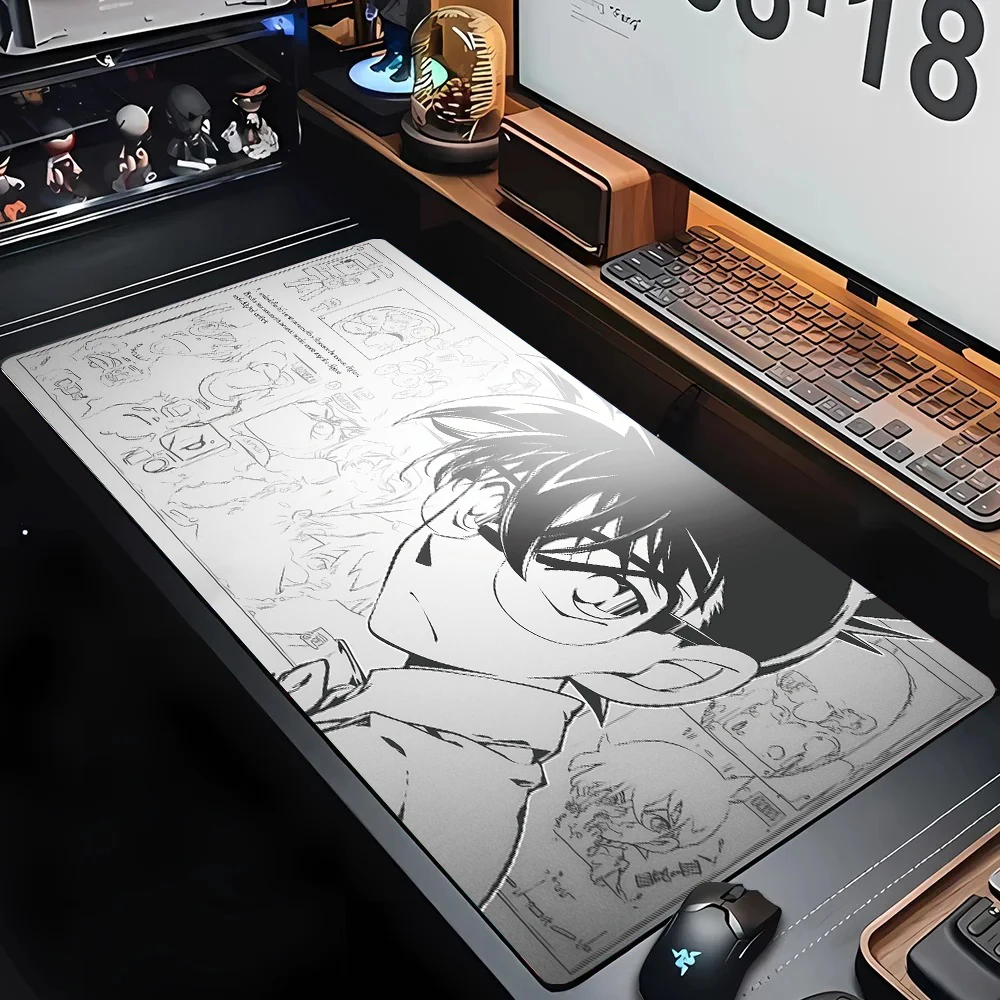 Cute anime Detective Conan Large Size Non-slip Rubber Mouse pad XXL Computer Gaming accessories Keyboard Desktop Decoration Mat