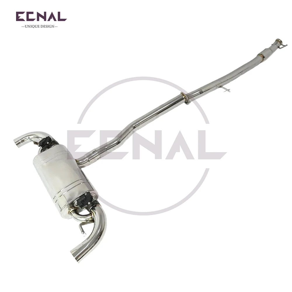 

Выхлопная труба Ecnal с клапаном и глушителем, высококачественная, из нержавеющей стали SS304, для Mercedes-Benz A45, CLA45, GLA45 W176 2.0T