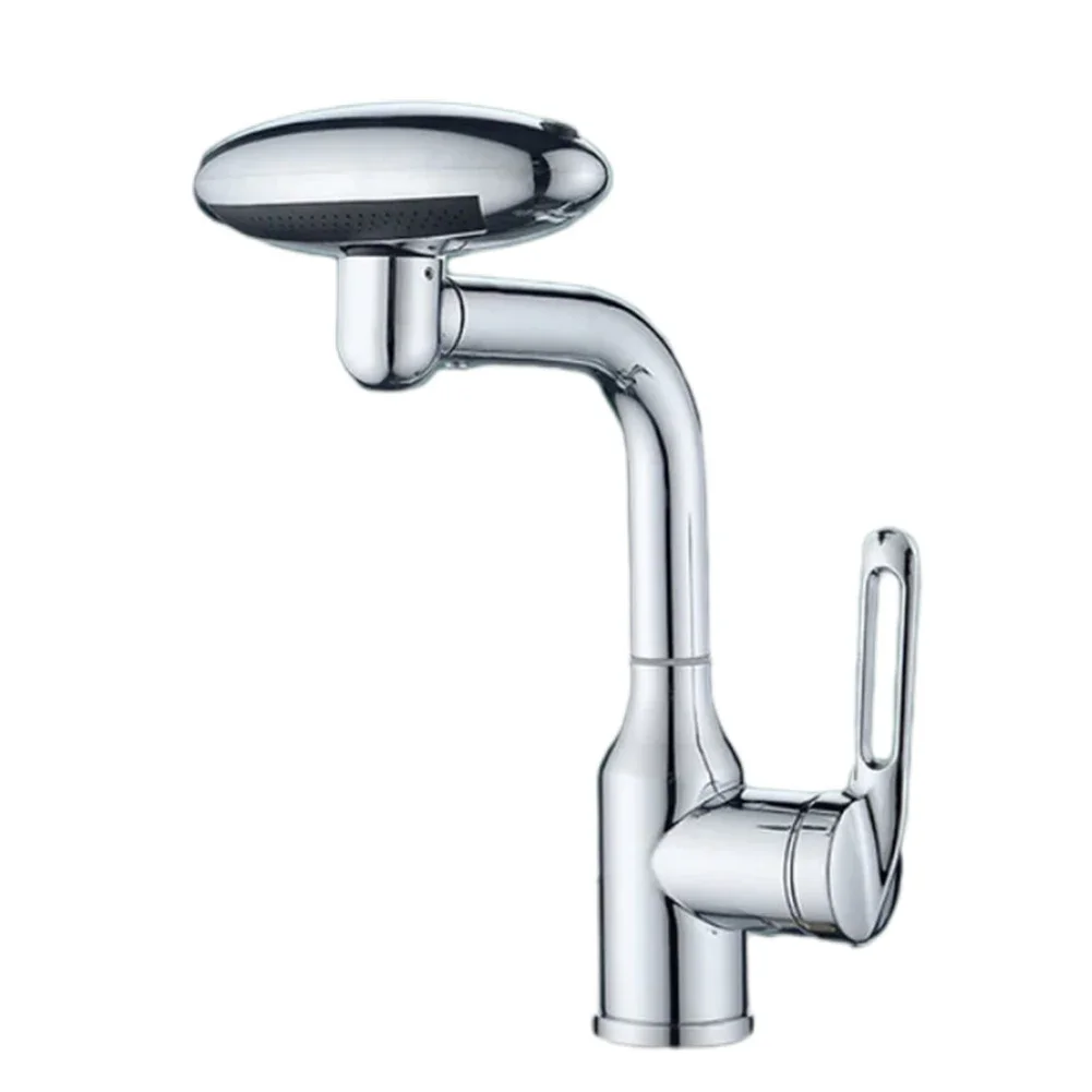 Manguera de salida giratoria para lavabo frío y caliente multifunción ajustable, sistema de filtración ajustable, manguera de salida de acero inoxidable