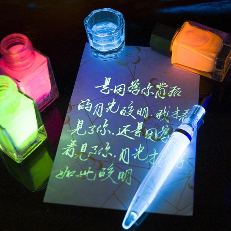 18ml Colorful Invisible Ink With UV Light For Illustrations, Art