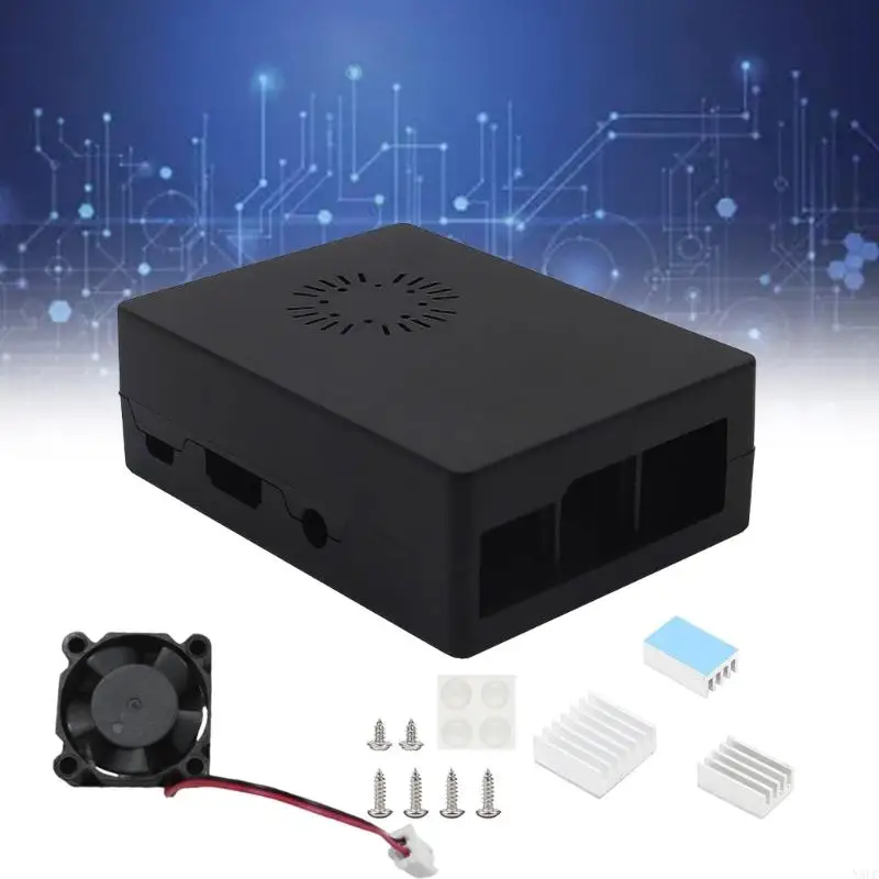 with Cooling Fan Case Enclosure forRaspberryPi 3B 3B Computer Mainboard Cover Compatible LibreAMl-S905XCC