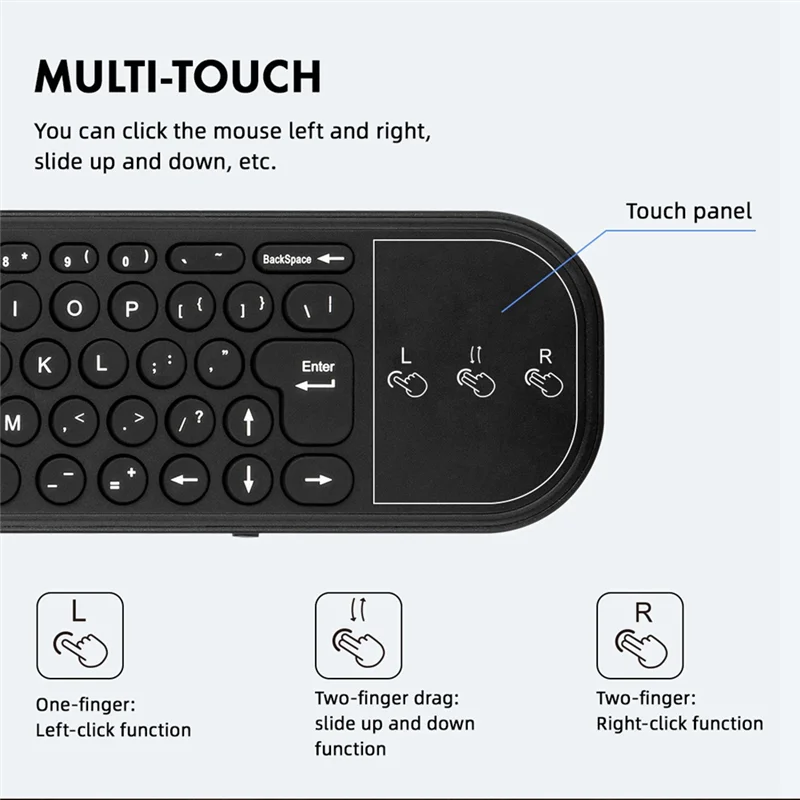 AS95-G60S PRO BT Remote Suara Bahasa Inggris + Lampu Latar Suara Rusia 2.4G Bluetooth Remote Mode Ganda untuk Proyektor Kotak TV Android