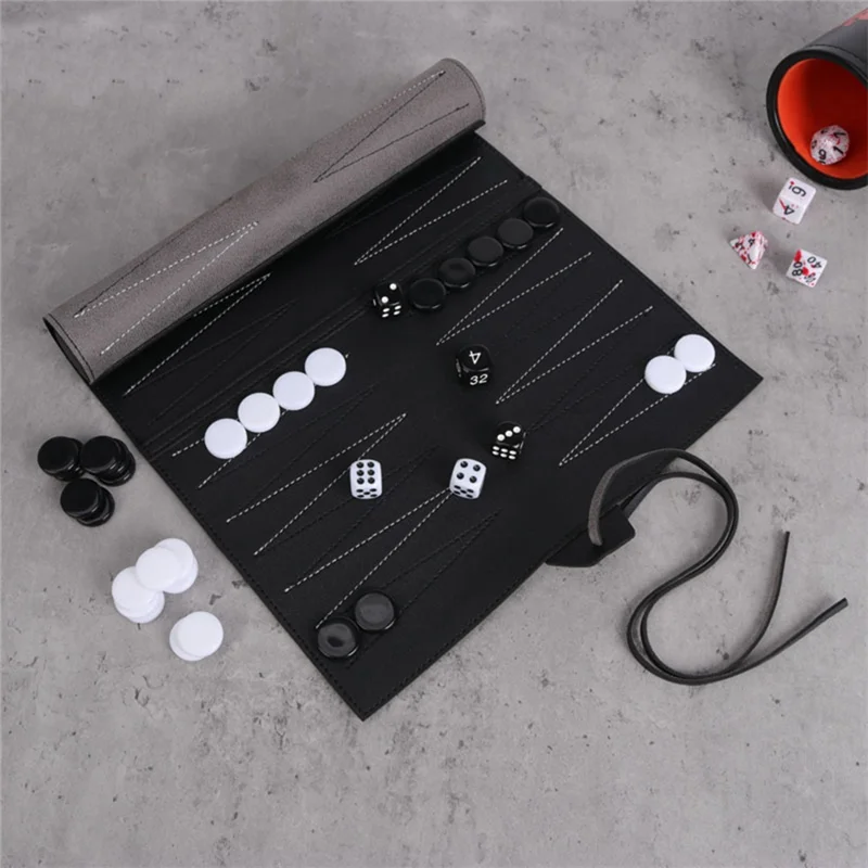 

A30F-Backgammon Board Game For Adults Children' S Puzzle Design Adult Roll Mechanism Portable Travel Kit