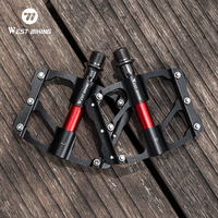 WEST BIKING Bicycle Pedal 3 Bearing Non-Slip Mtb Pedals Sealed CNC Aluminum Alloy Mountain Bike Pedal Cycling Accessories