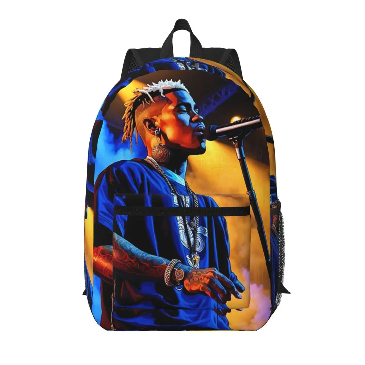 

XXXTentacion On Stage Student Backpack School Bag Hiking Travel Daypack for Men Women Bookbag Shoulder Bags