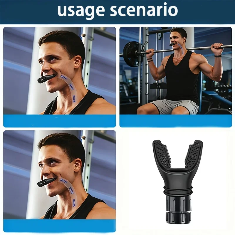 Portable Lung Breathing Trainer, Abdominal Diaphragmatic Resistance Exerciser for Vital Capacity and Respiratory Muscle Training