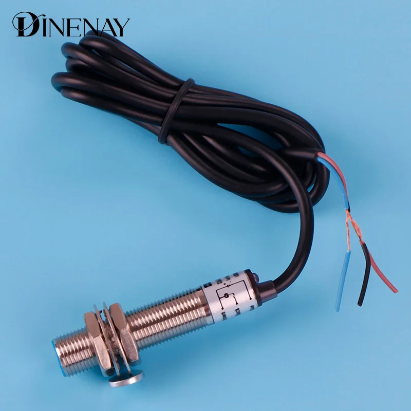 1Pc tachometer 4 digital red led tach rpm speed meter with hall switch sensor
