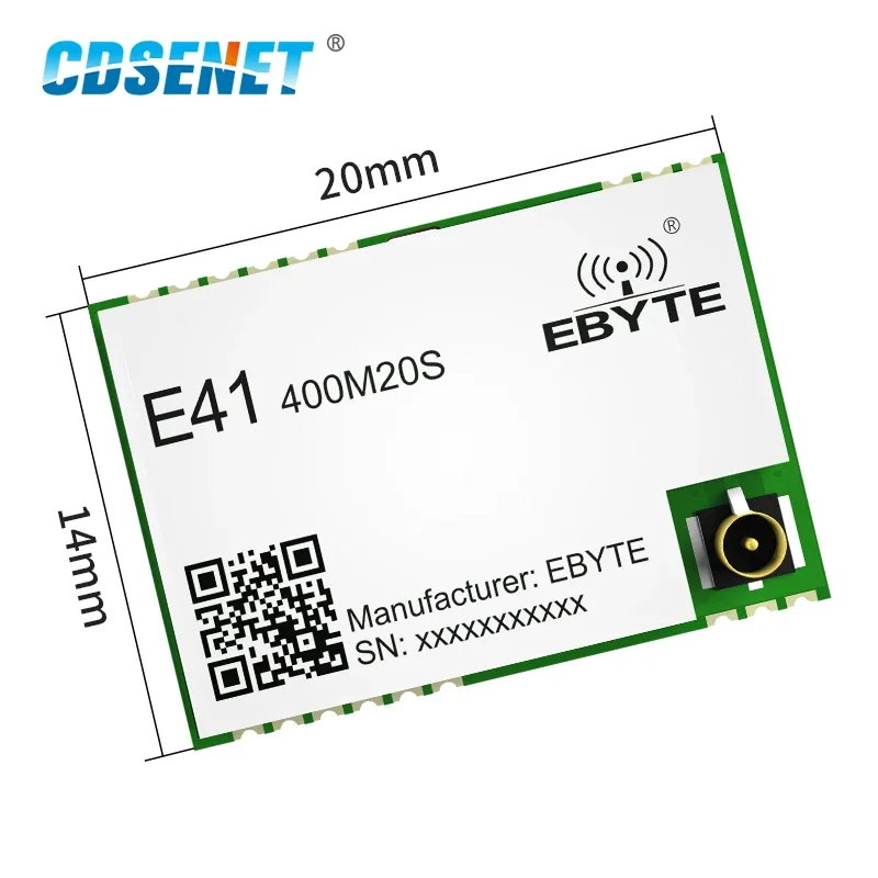 A7139 400MHz Wireless Data Transmission Module Low Power Consumption E41-400M20S  IPEX/ Stamp  SPI Wireless Transceiver Receiver