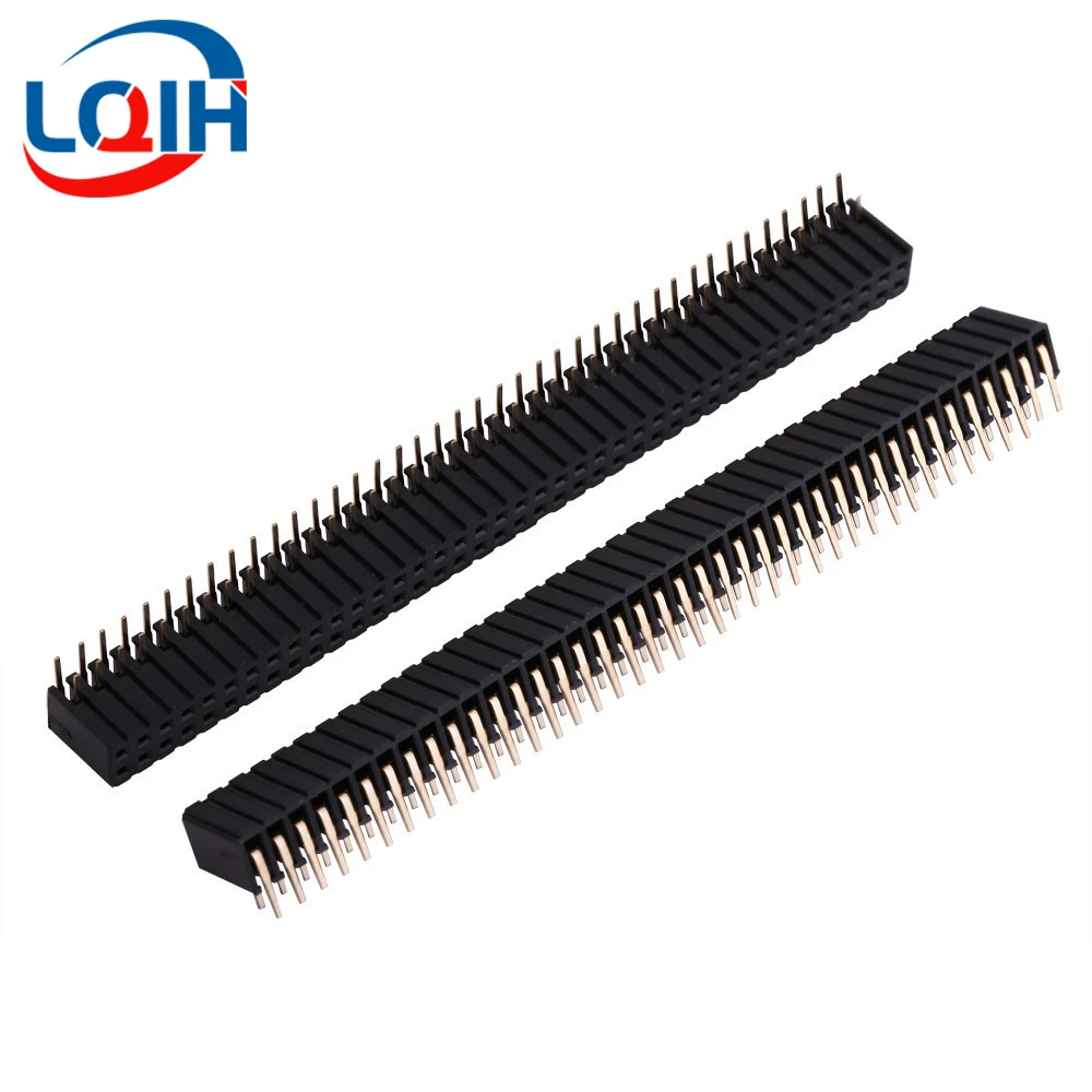 5CS Pitch 2.0Mm 1X40 2X40 Pin Enkele Dubbele Rij Rechte Hoek Rechte Smt Smd Ronde vrouwelijke Header Connector