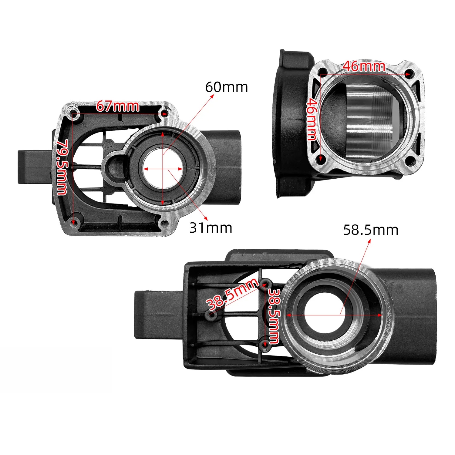 Fit 0850 And 0835 Electric Pickaxe Gear Housing Case Electric Demolition Tools Power Tool Replacement Parts