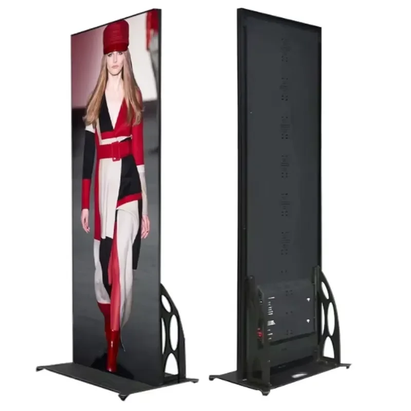 P2.5 Floor Standing Outdoor LED Poster Portable Advertising Billboard Advertising LED Display Screen for Shopping Mall Store