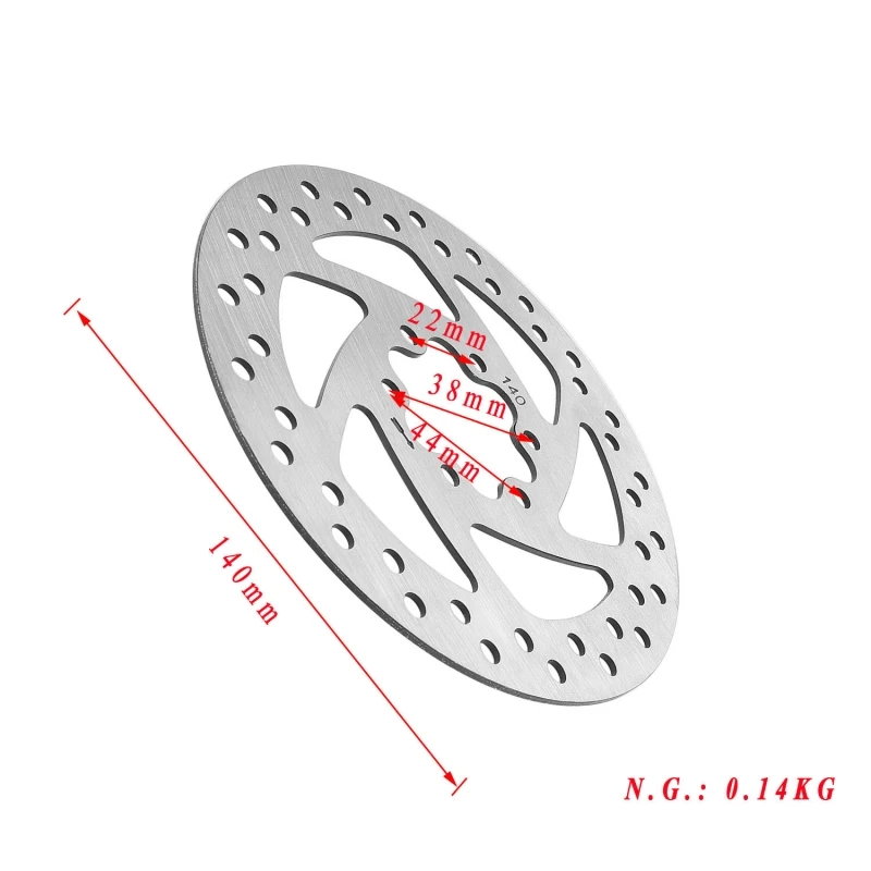 140MM Brake Disc and Brake Pads for KUGOO M4 and M4 PRO Electric Scooter Skateboard Accessories Spare Replacement Repair Parts