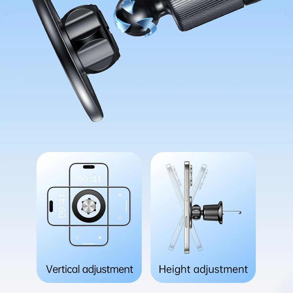Magnetische Handyhalterung für Live-Streaming und mobiles Fotografieren, kompatibel mit MagSafe, passend für 17-mm-Kugelkopf und 1/4-Zoll-Gewinde-Stativ. – Detail 6
